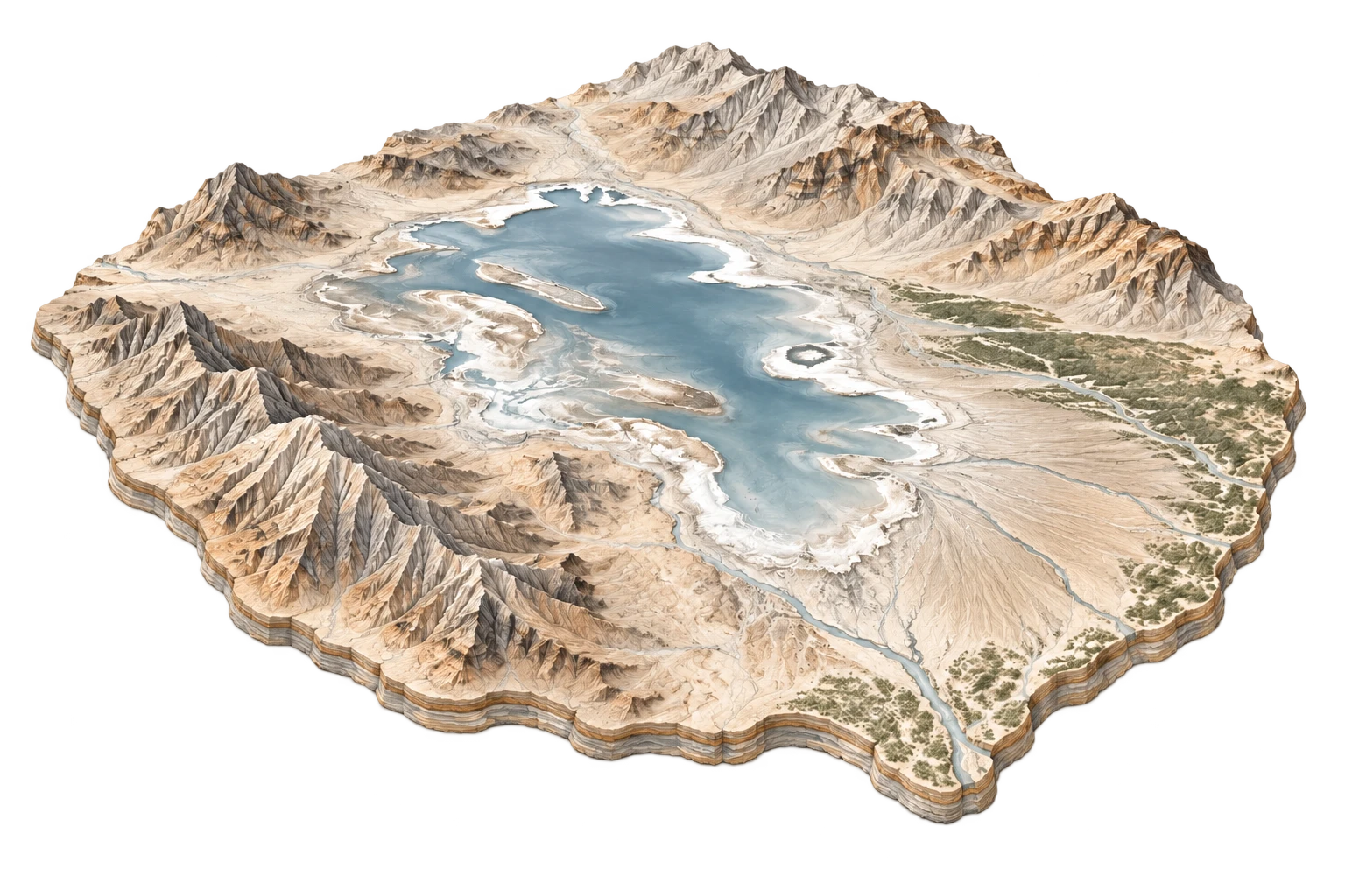 Illustrative terrain study for Salton Sea & Imperial Valley Basin