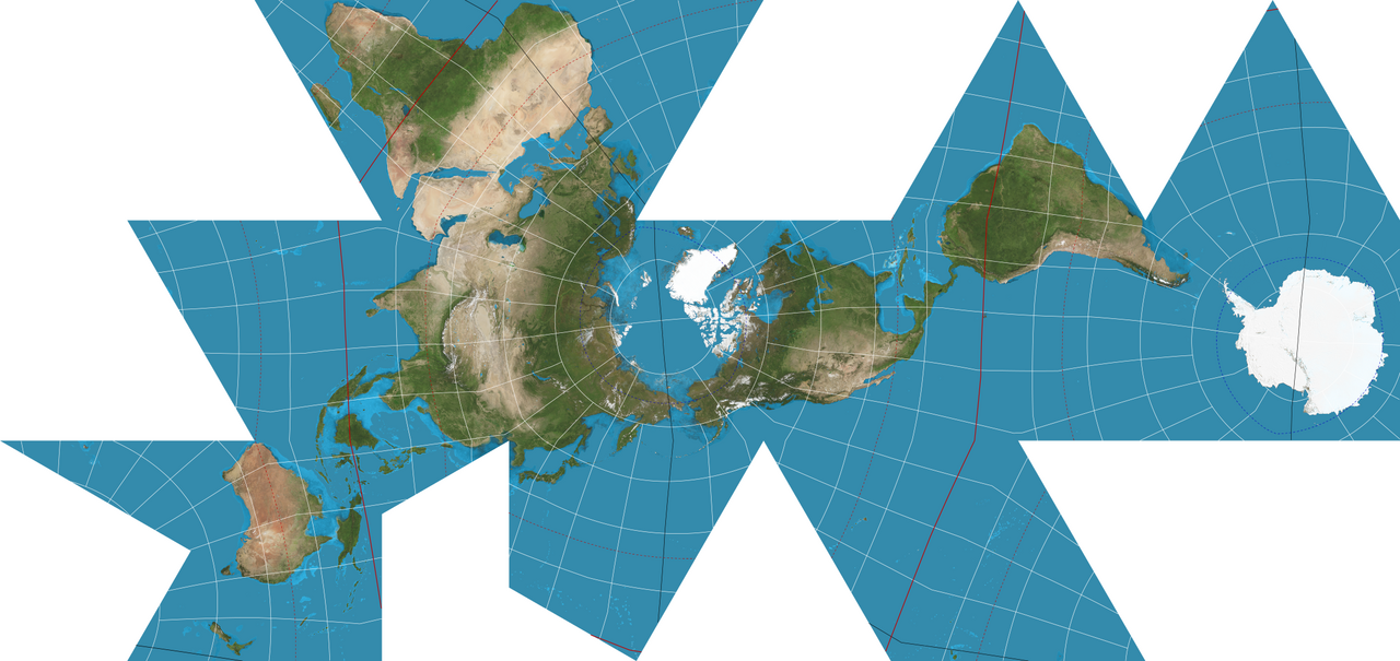 Buckminster Fuller’s Dymaxion AirOcean World Map (1954)