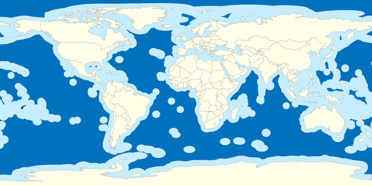 UNCLOS Global Maritime Delimitation & EEZ Chart (1982)